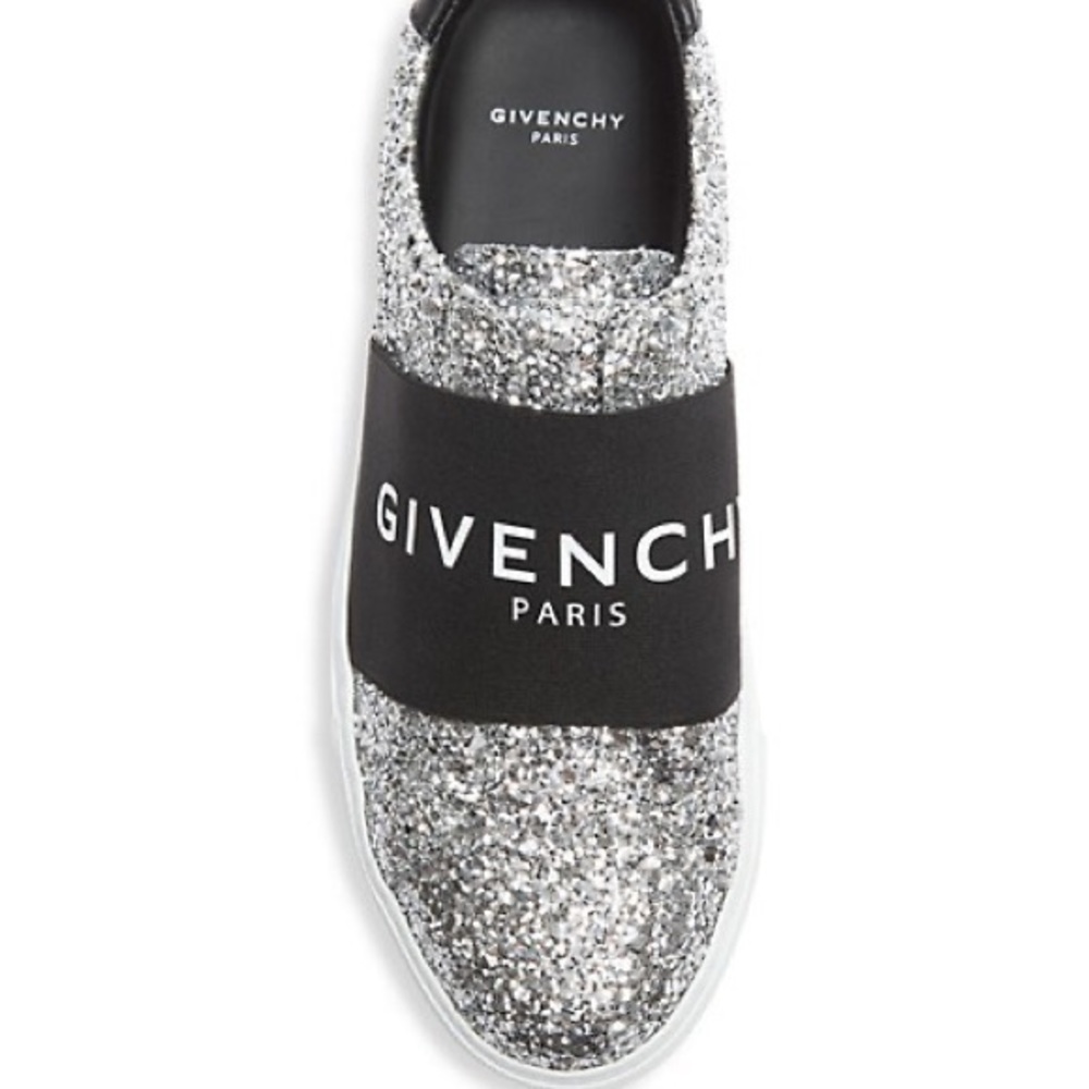 Givenchy glitter metallic trainers 38.5